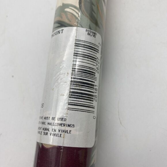 Westmount Wallpaper Border MWB324 Burgundy Green Paisley 5 Yds‎ - Picture 6 of 7